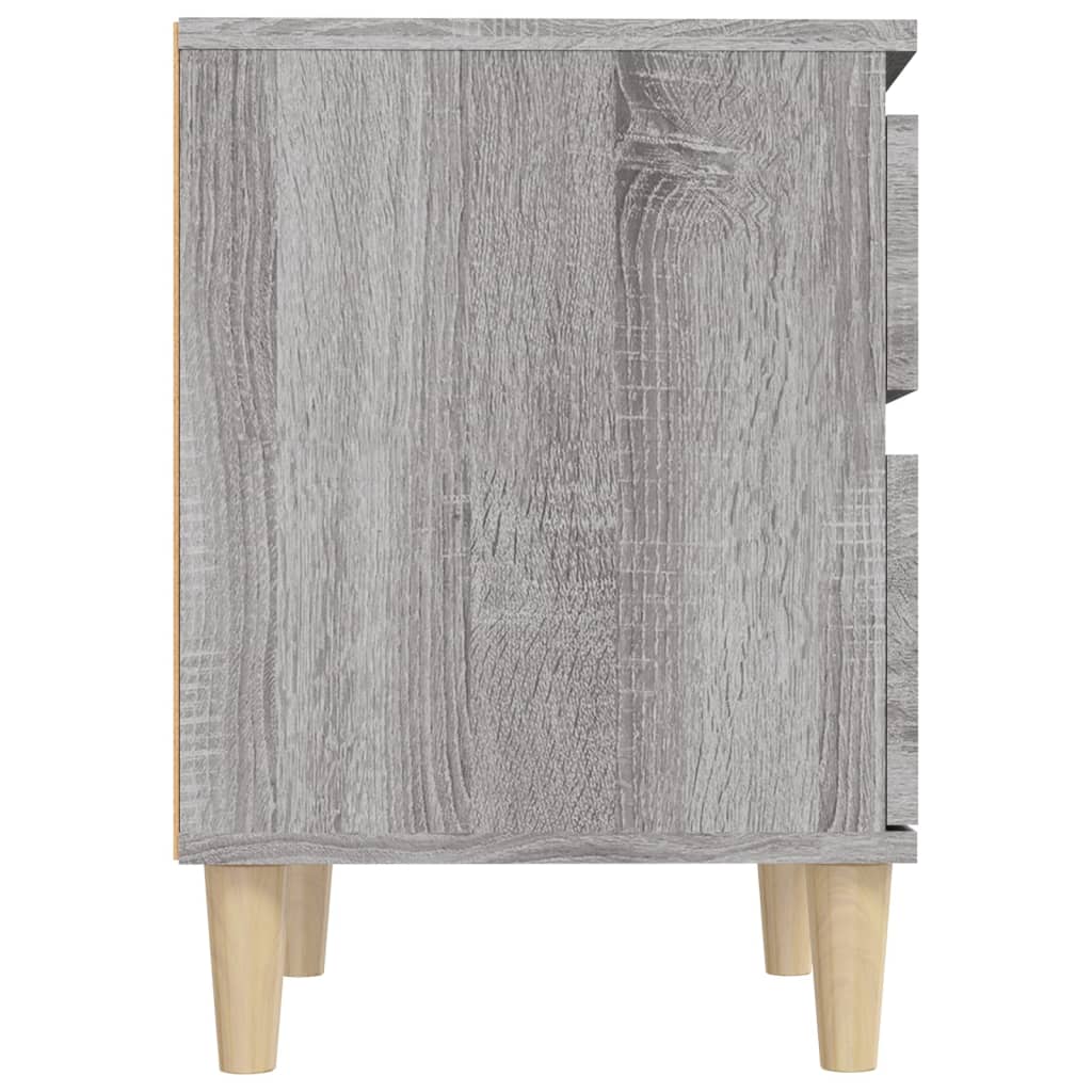 vidaXL Noční stolek šedá sonoma 40 x 35 x 50 cm