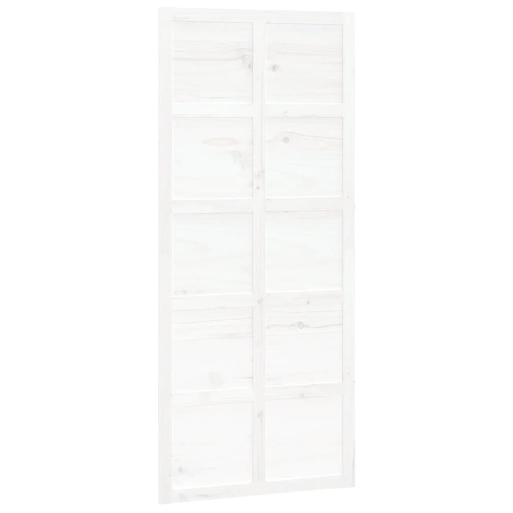 vidaXL Posuvné dveře bílé 90 x 1,8 x 214 cm masivní borové dřevo