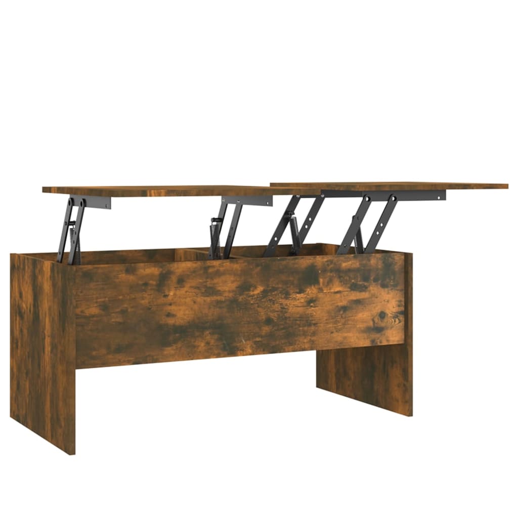 vidaXL Konferenční stolek kouřový dub 102x50,5x46,5cm kompozitní dřevo