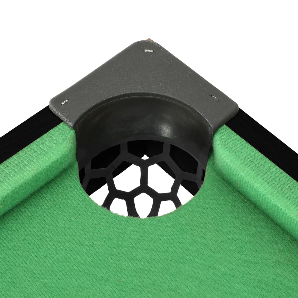 vidaXL Mini kulečníkový stůl 92 x 52 x 19 cm černý a zelený