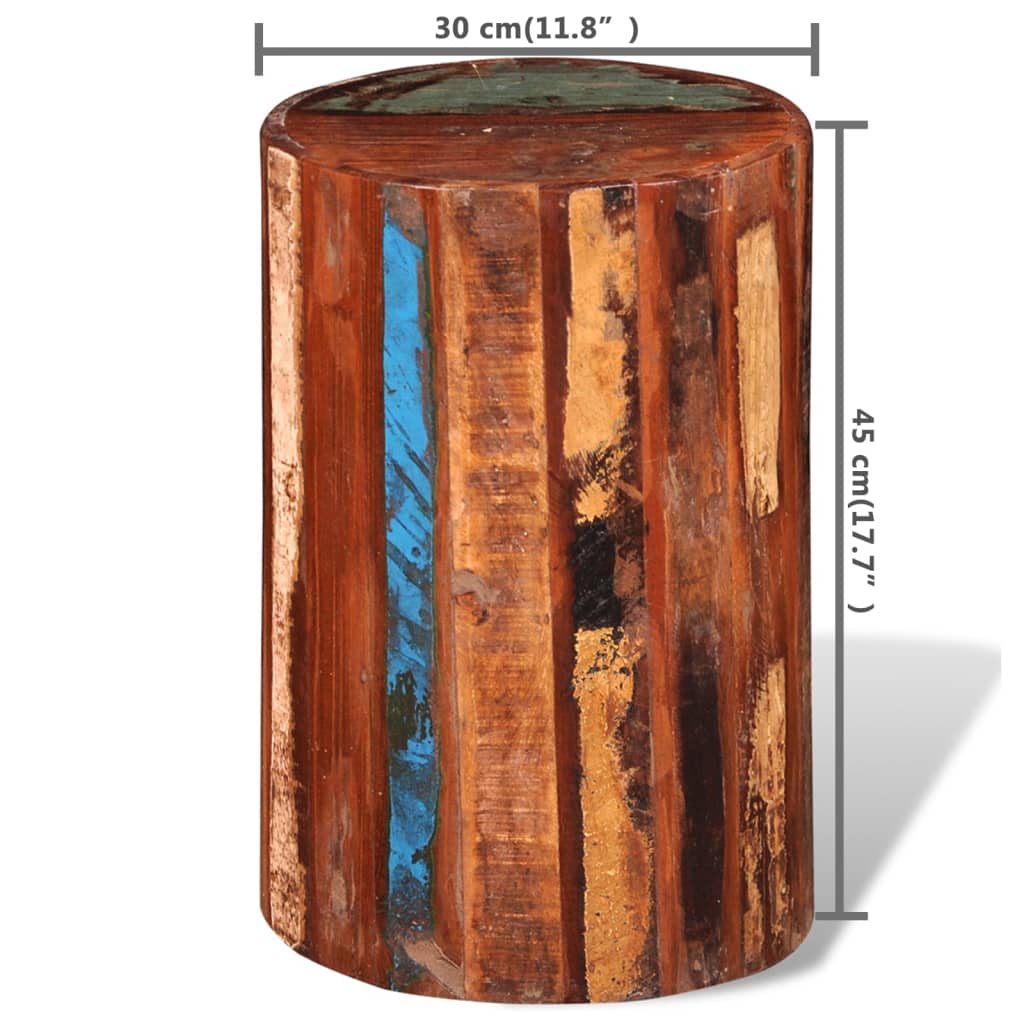 vidaXL Stolička masivní recyklované dřevo