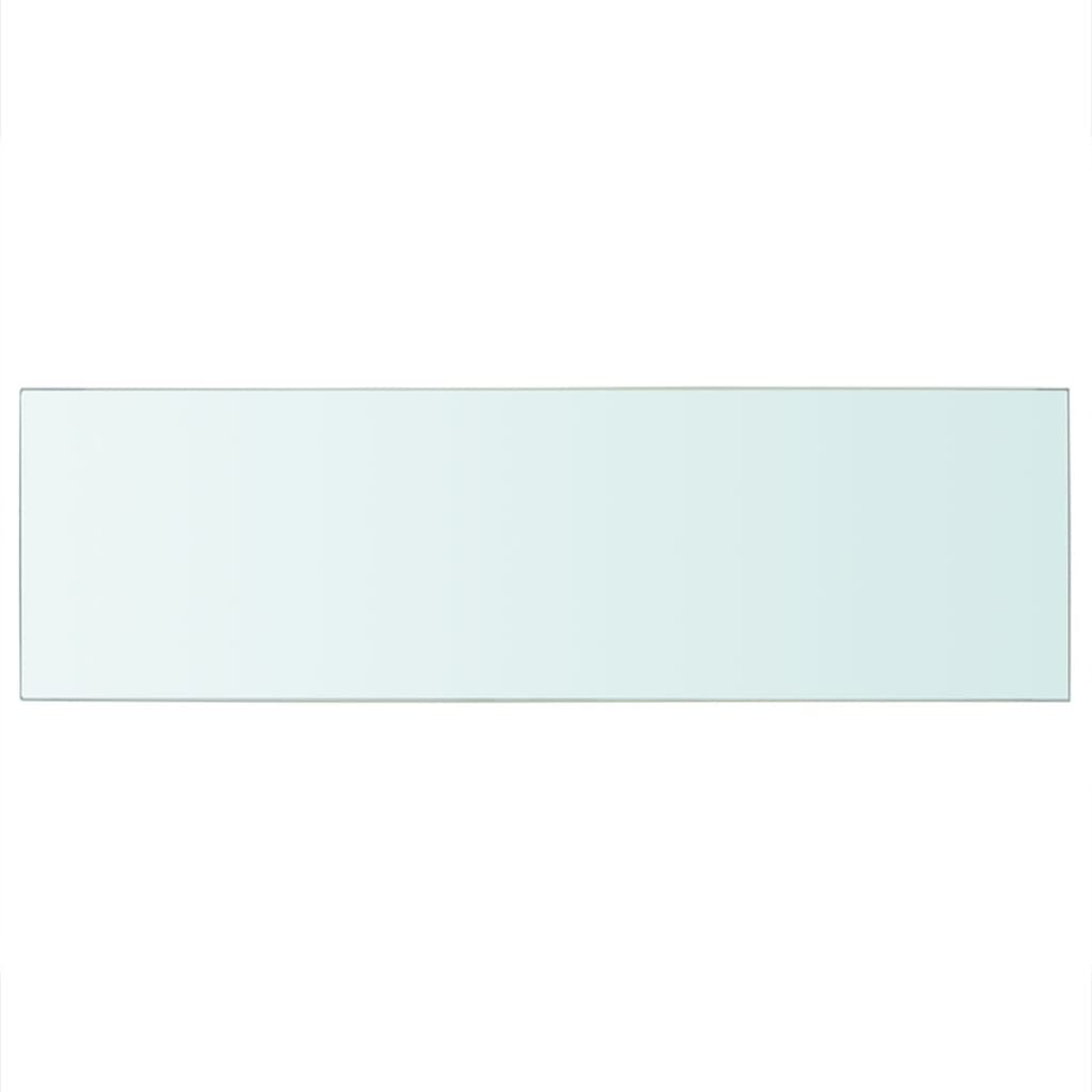 vidaXL Policová deska sklo čiré 80x25 cm