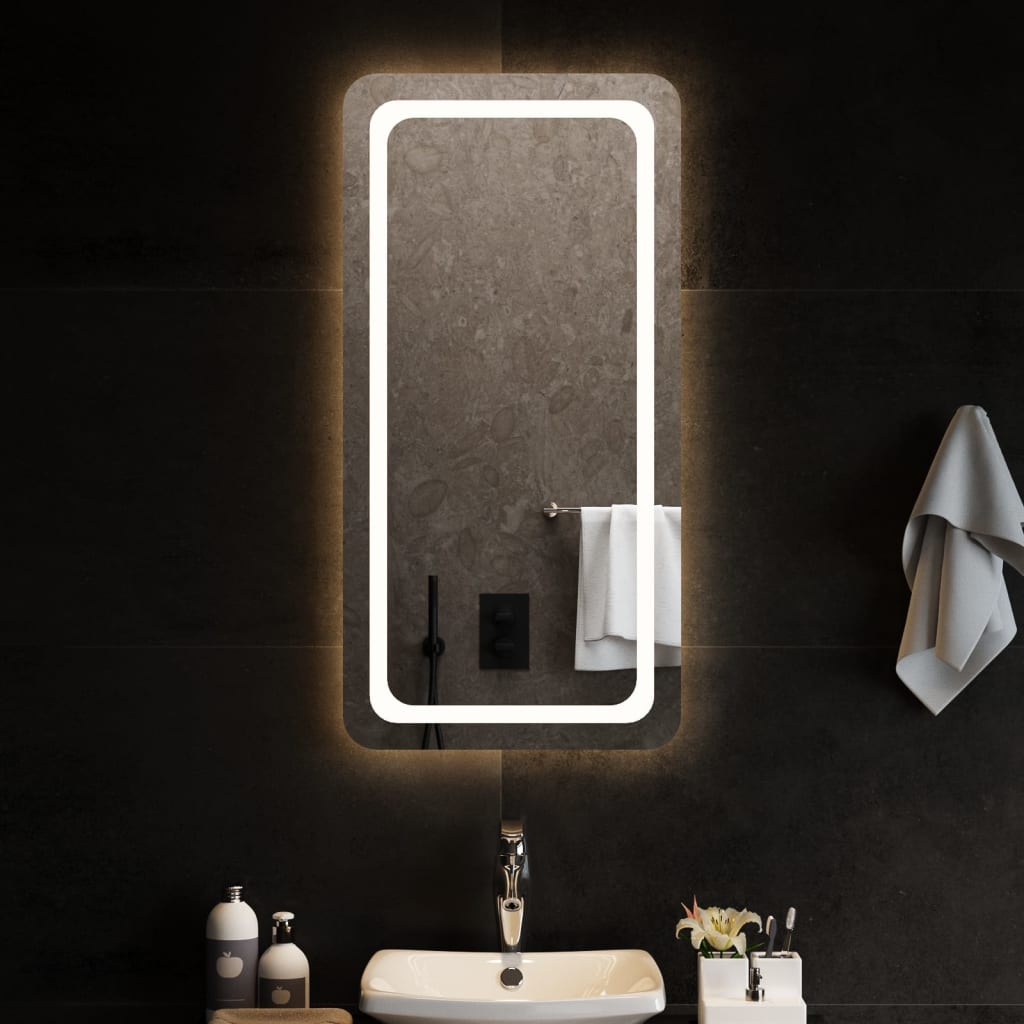 vidaXL Koupelnové zrcadlo s LED osvětlením 50x100 cm