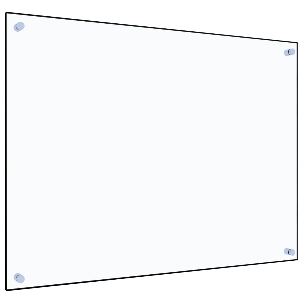 vidaXL Kuchyňský panel průhledný 80 x 60 cm tvrzené sklo