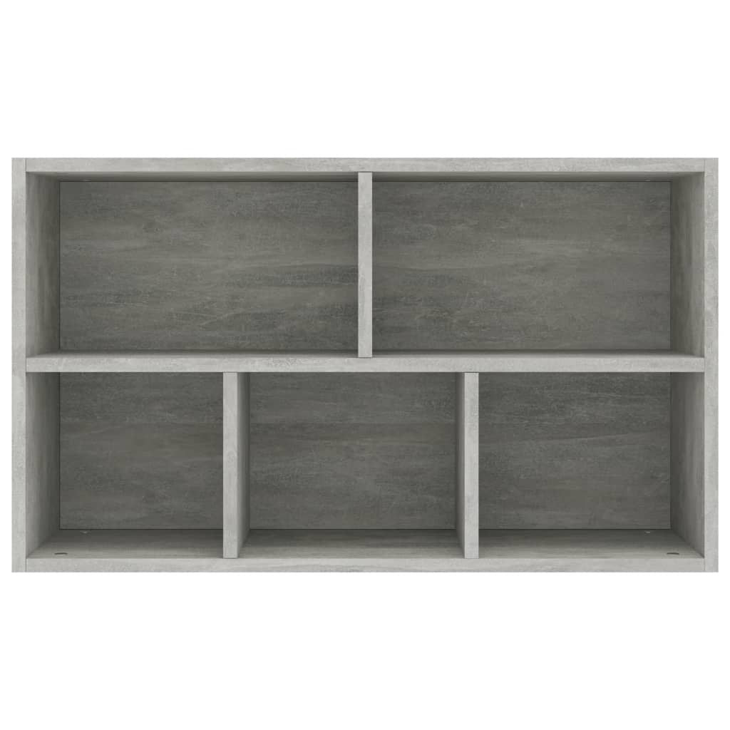 vidaXL Knihovna/příborník betonově šedá 50 x 25 x 80 cm dřevotříska