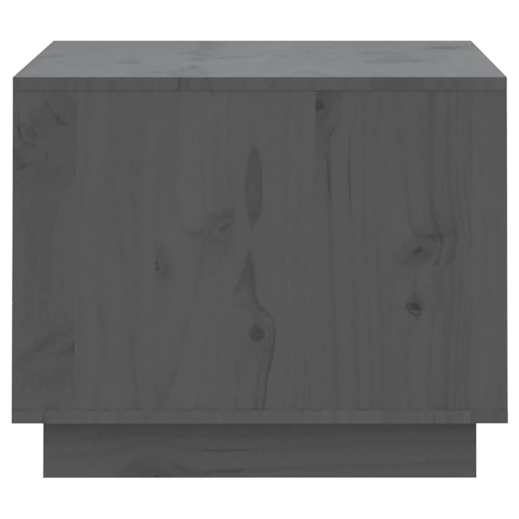 vidaXL Konferenční stolek šedý 120 x 50 x 40,5 cm masivní borové dřevo