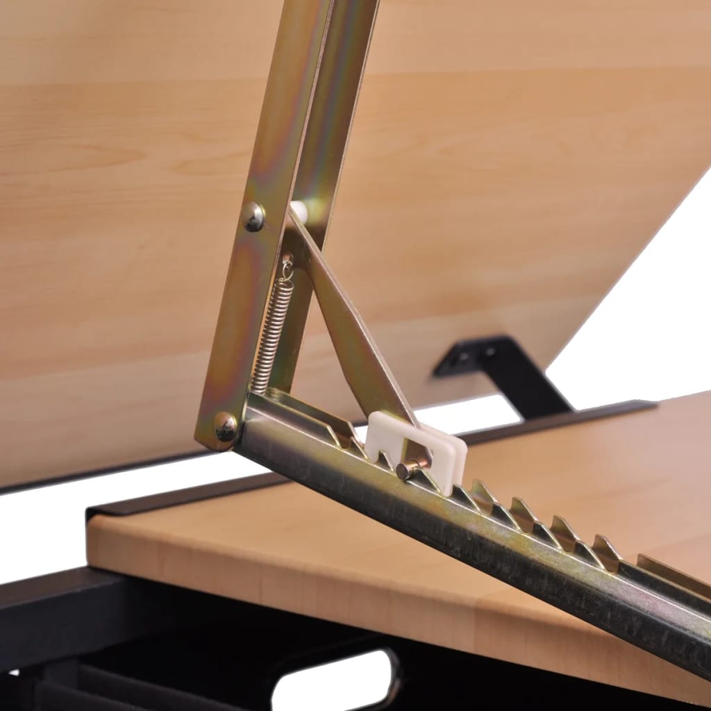 vidaXL Kreslící stůl sklopný se dvěma zásuvkami a stoličkou