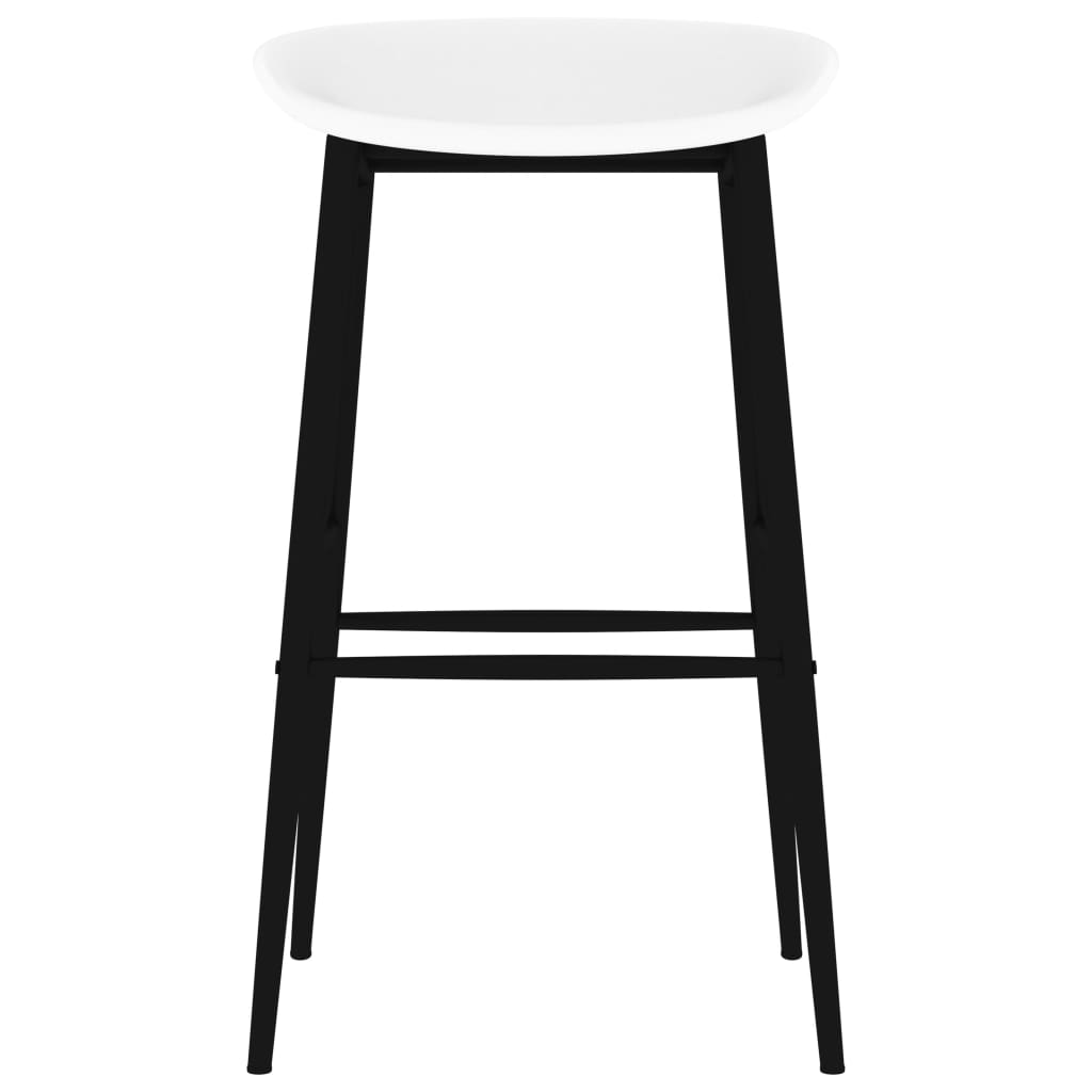 vidaXL Barové židle 2 ks bílé