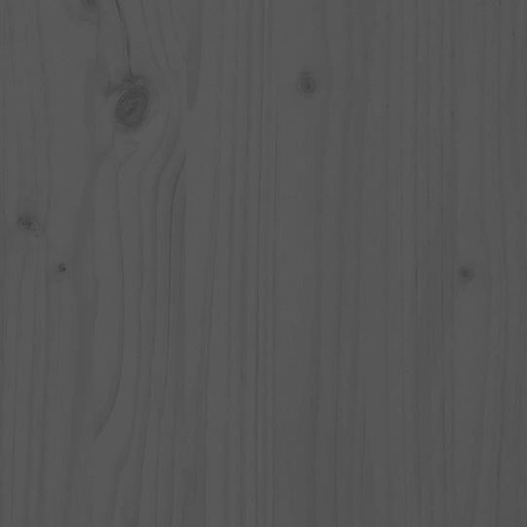 vidaXL Válenda šedá 90 x 190 cm masivní borové dřevo