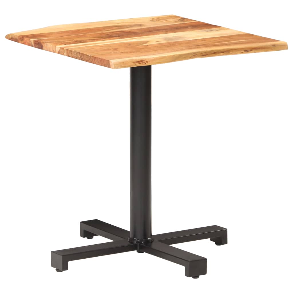 vidaXL Bistro stolek s živou hranou 70x70x75 cm masivní akáciové dřevo