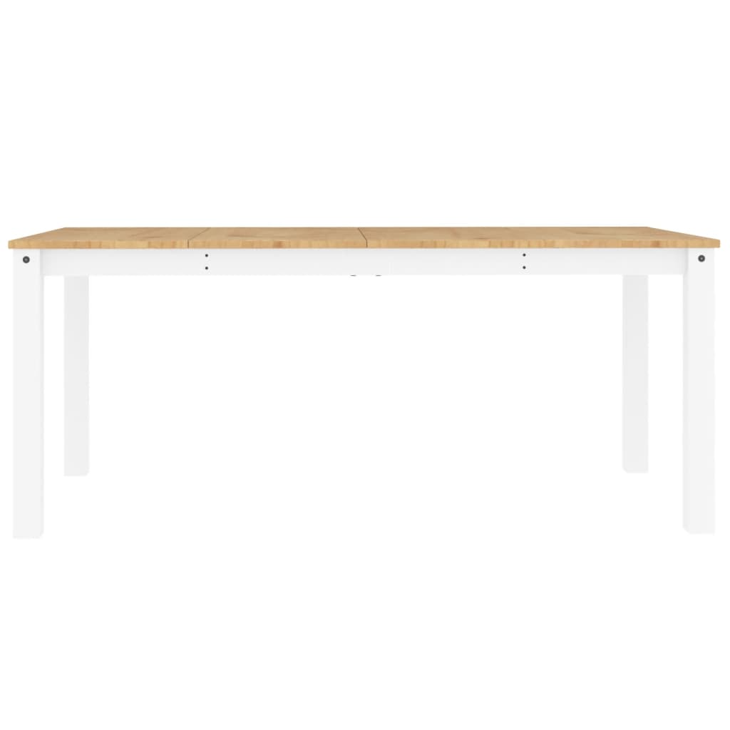vidaXL Jídelní stůl Panama bílý 180 x 90 x 75 cm masivní borové dřevo