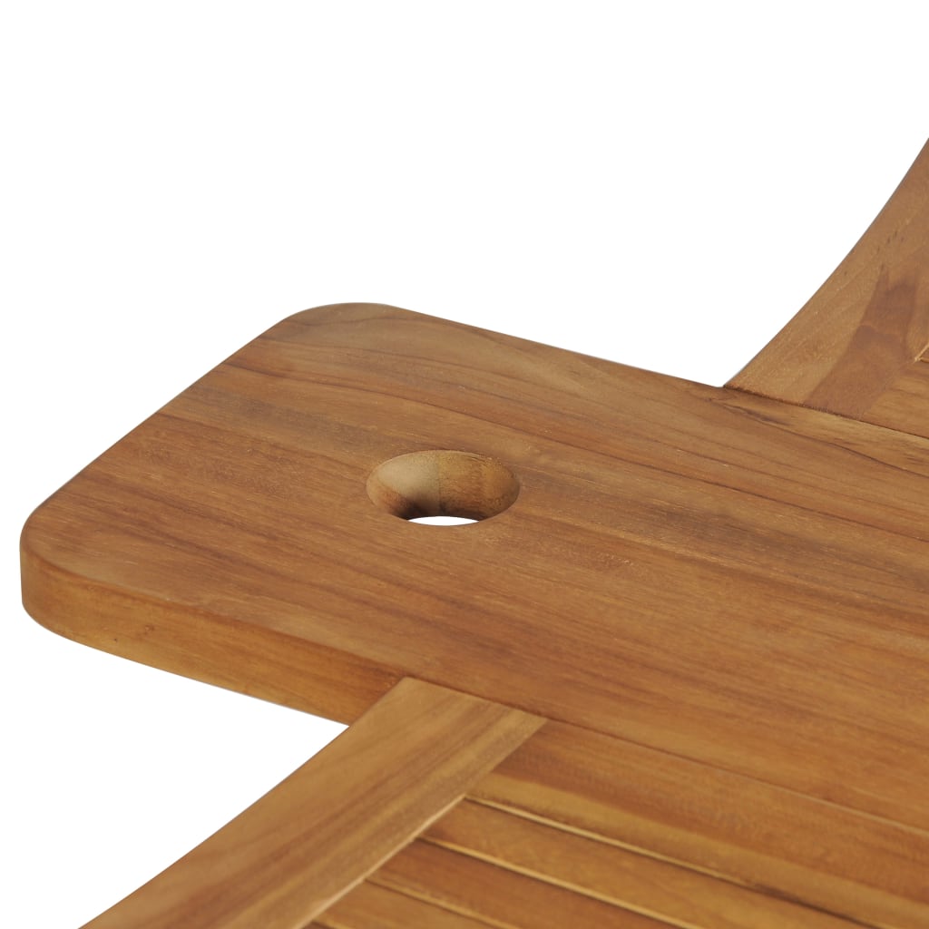vidaXL Skládací barový stolek 155 x 53 x 105 cm masivní teakové dřevo