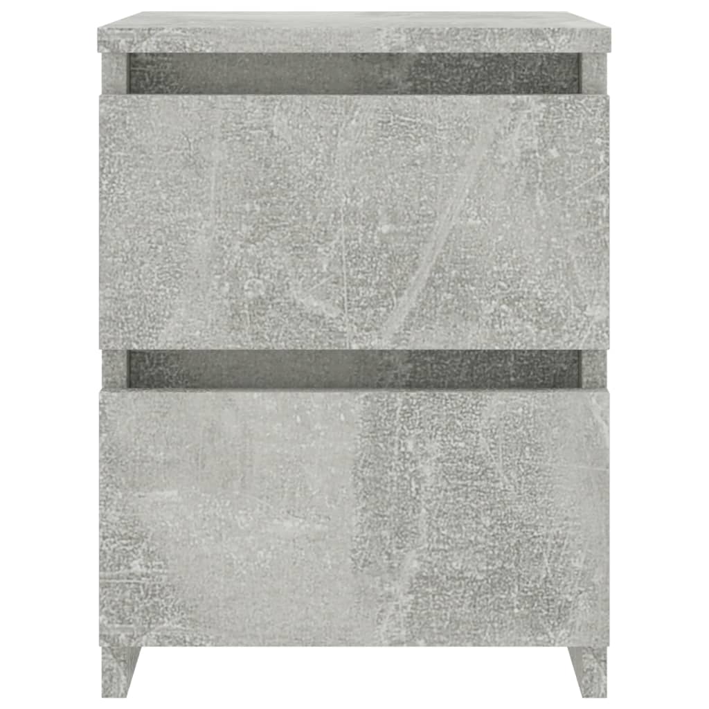 vidaXL Noční stolek betonově šedý 30 x 30 x 40 cm dřevotříska