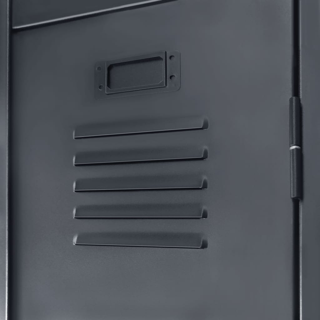 vidaXL Šatnová skříň kovová v industriálním stylu 90 x 45 x 180 cm