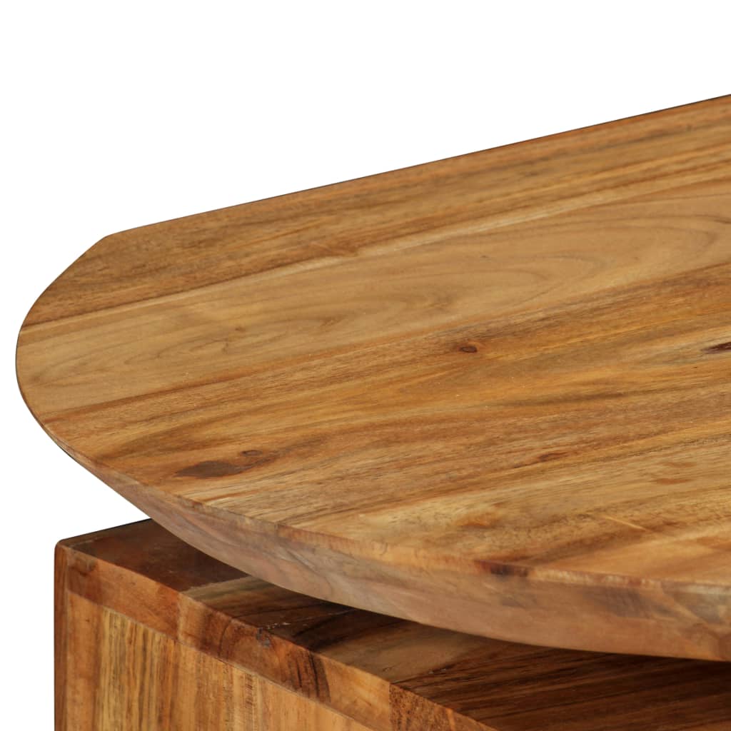 vidaXL TV stolek z masivního akáciového dřeva 115 x 35 x 46 cm