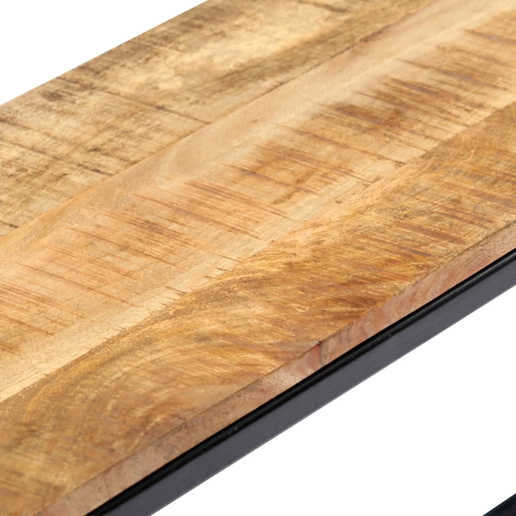 vidaXL Jídelní lavice 120 cm masivní hrubé mangovníkové dřevo