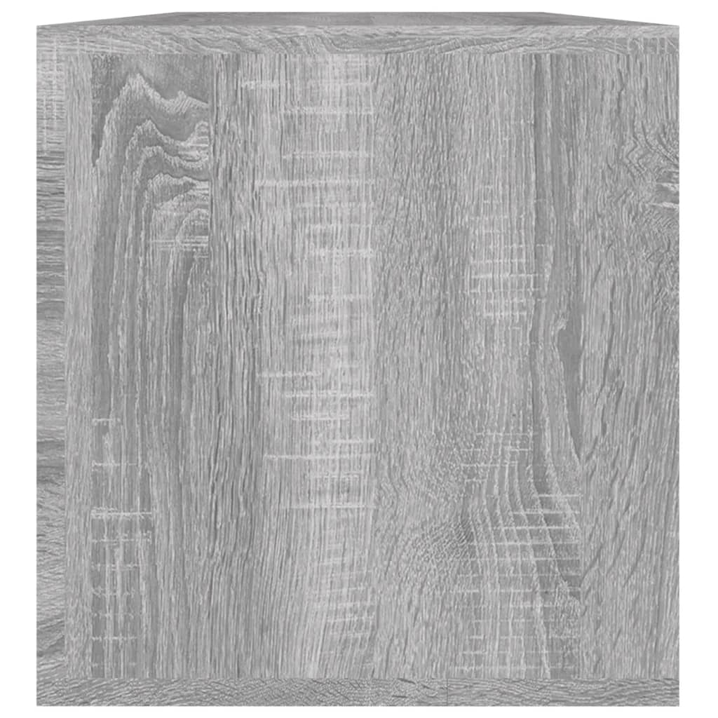 vidaXL Úložný box na LP desky šedý sonoma 71x34x36 cm kompozitní dřevo