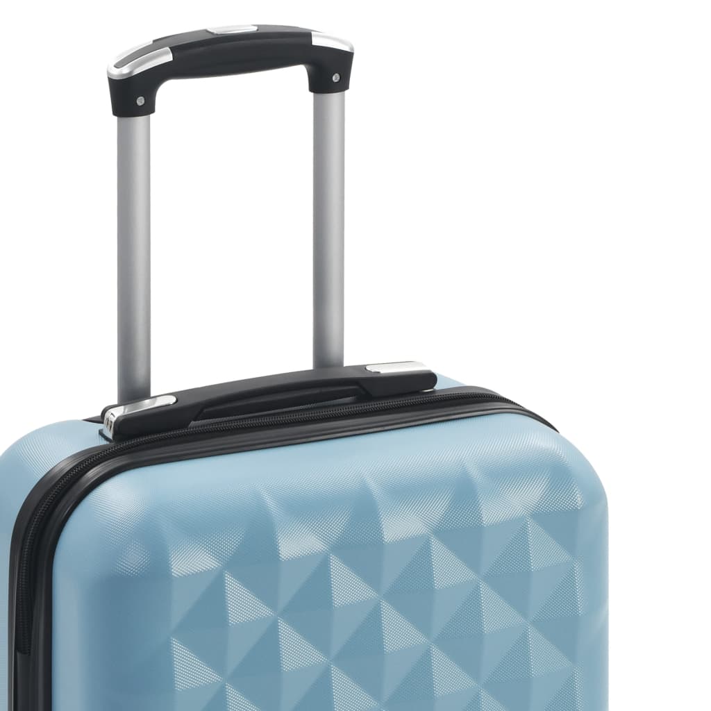 vidaXL Skořepinový kufr na kolečkách modrý ABS