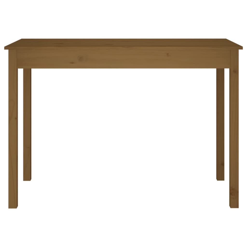 vidaXL Jídelní stůl medově hnědý 110 x 55 x 75 cm masivní borové dřevo