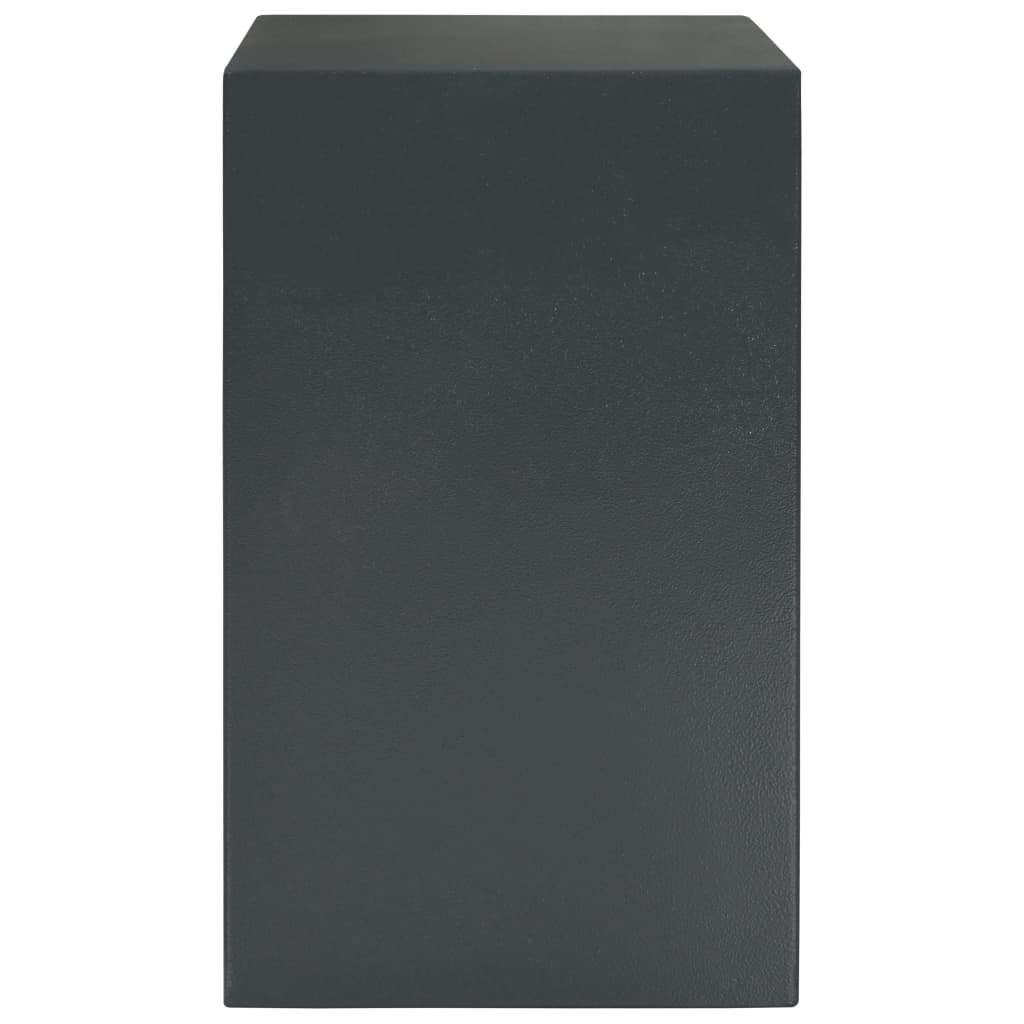 vidaXL Mechanický trezor tmavě šedý 35 x 31 x 50 cm ocel