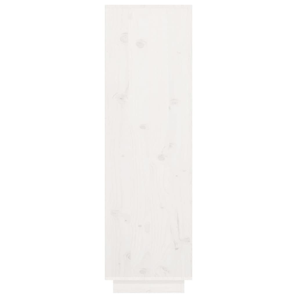 vidaXL Komoda bílá 38 x 35 x 117 cm masivní borové dřevo
