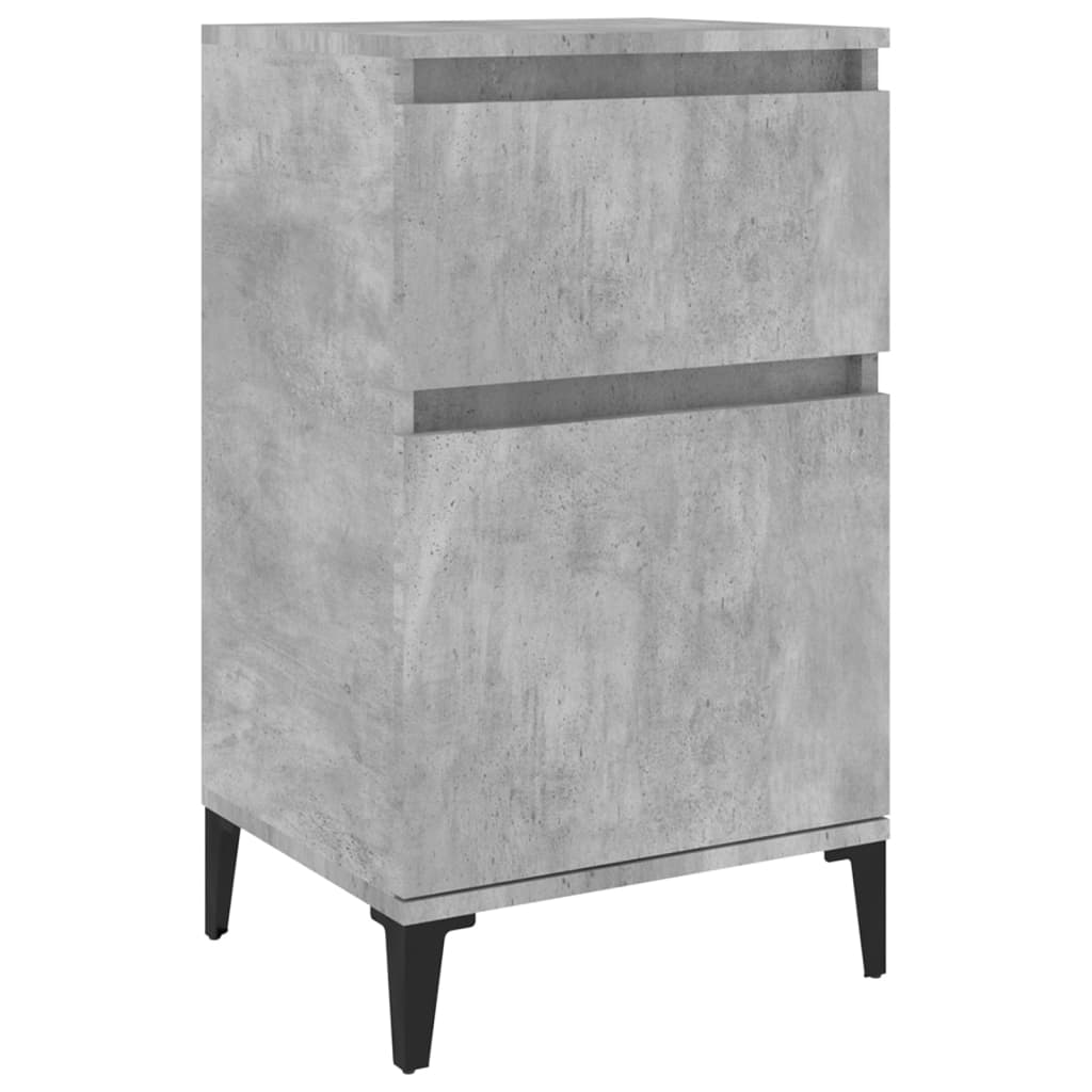 vidaXL Noční stolek betonově šedý 40 x 35 x 70 cm