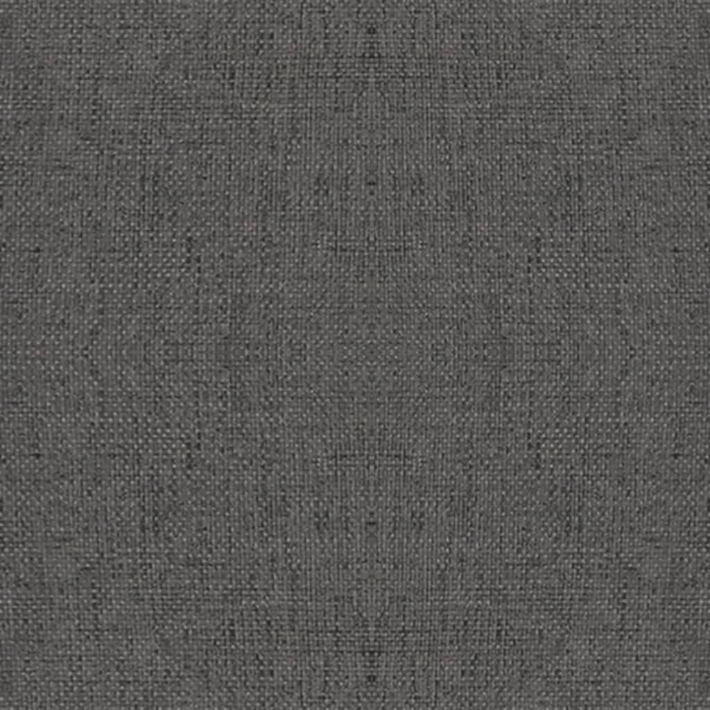 vidaXL Otočná jídelní židle tmavě šedá textil