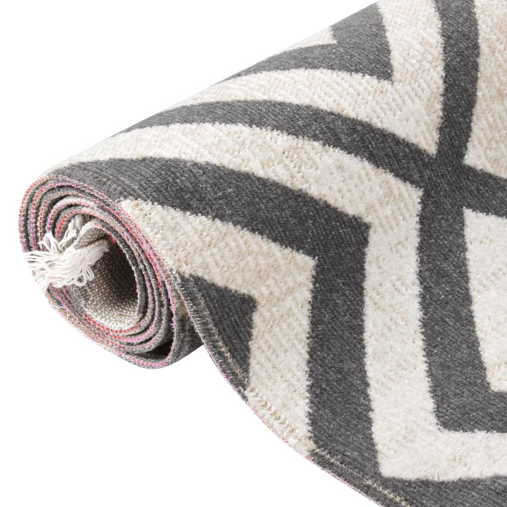vidaXL Venkovní koberec hladce tkaný 80 x 150 cm světle černobéžový