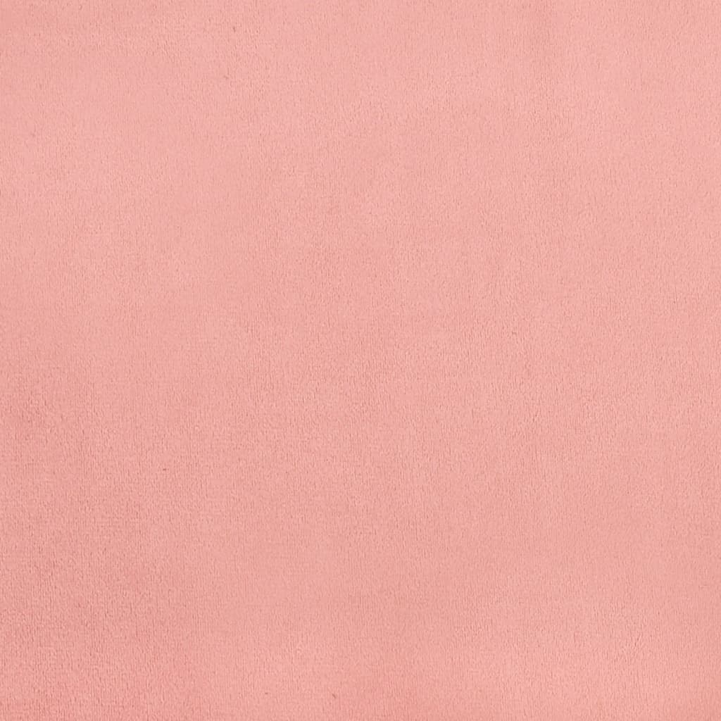 vidaXL Taštičková matrace růžová 100 x 200 x 20 cm samet
