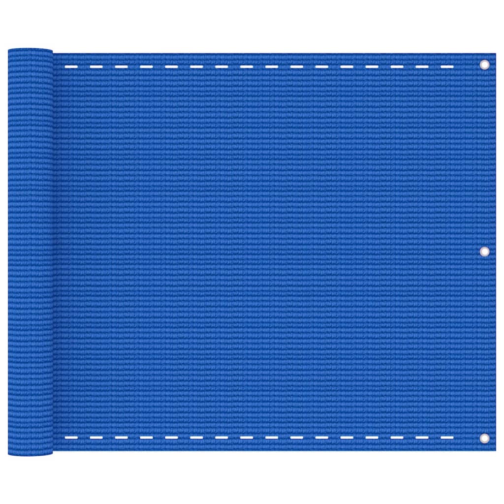 vidaXL Balkonová zástěna modrá 75 x 600 cm HDPE