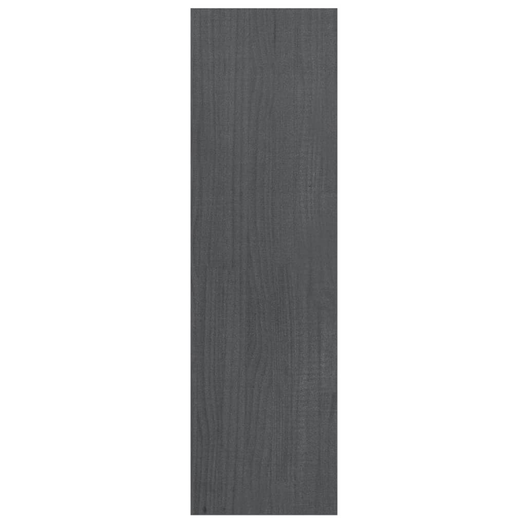 vidaXL Knihovna / dělicí stěna šedá 40x30x103,5 cm masivní borovice