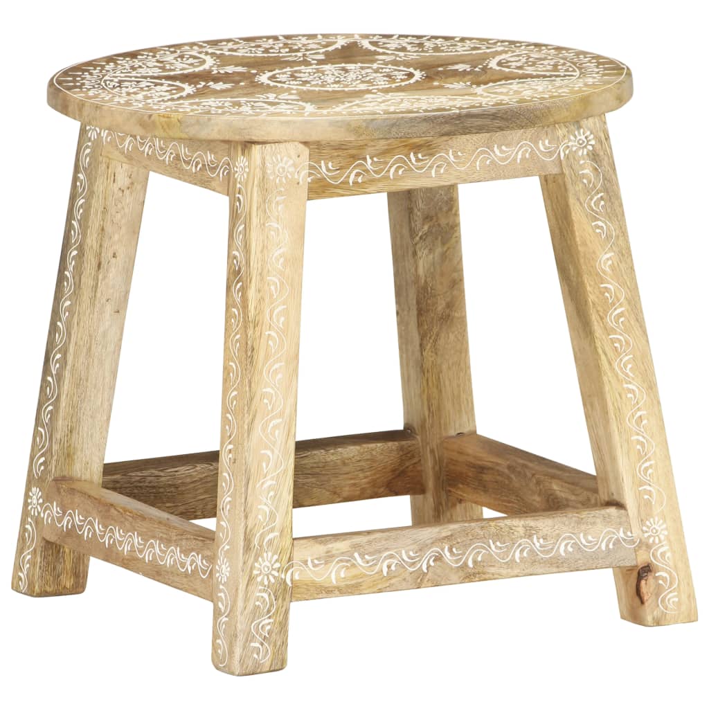 vidaXL Ručně natíraná stolička 38 x 38 x 35 cm masivní mangovník