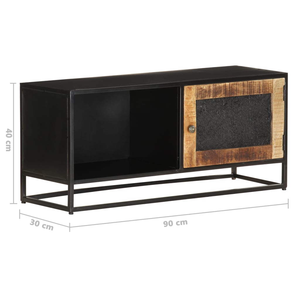 vidaXL TV stolek 90 x 30 x 40 cm hrubé mangovníkové dřevo