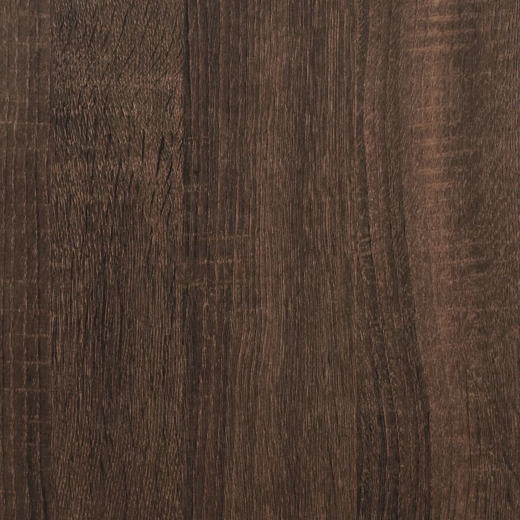vidaXL 4dílná koupelnová sestava hnědý dub kompozitní dřevo
