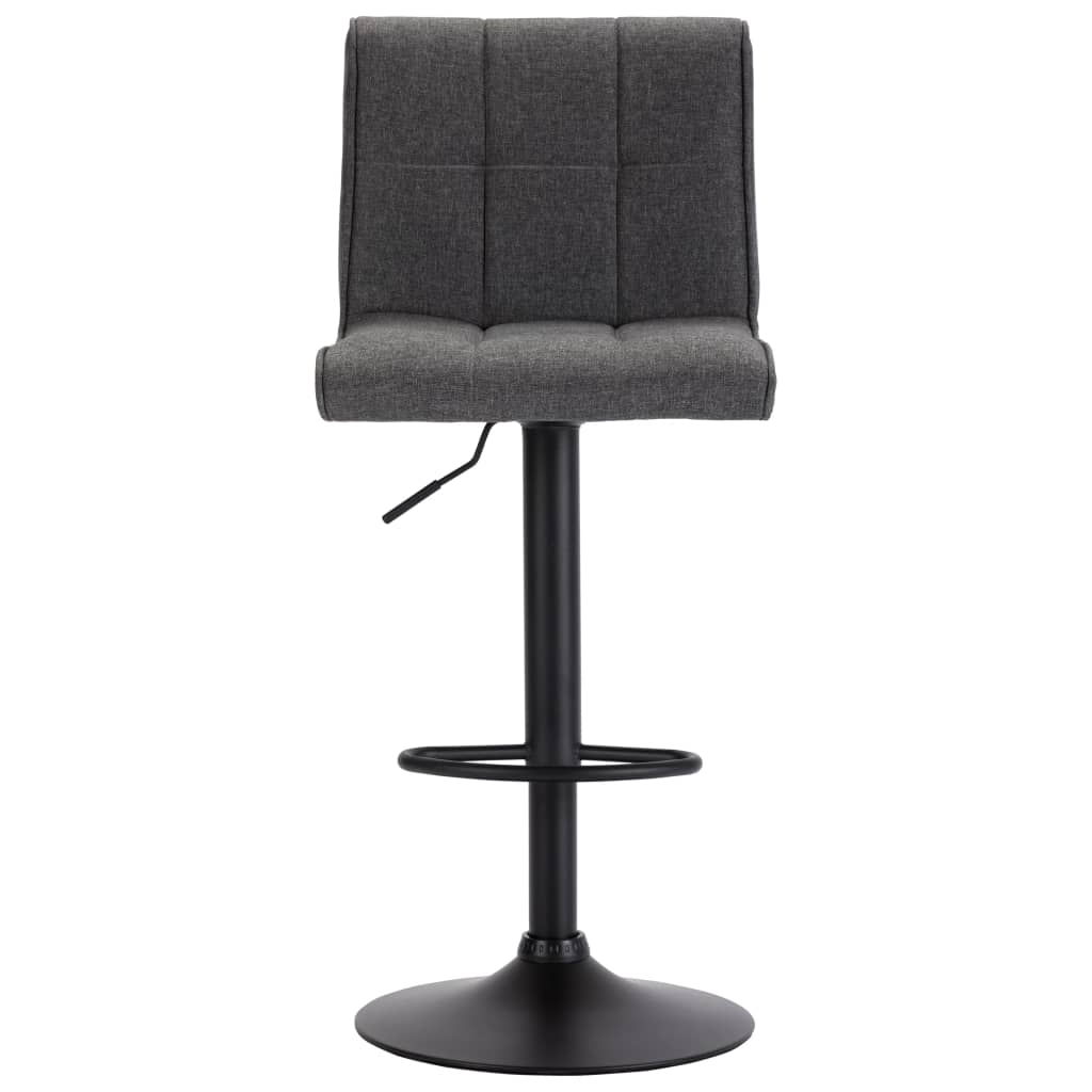 vidaXL Barová stolička tmavě šedá textil