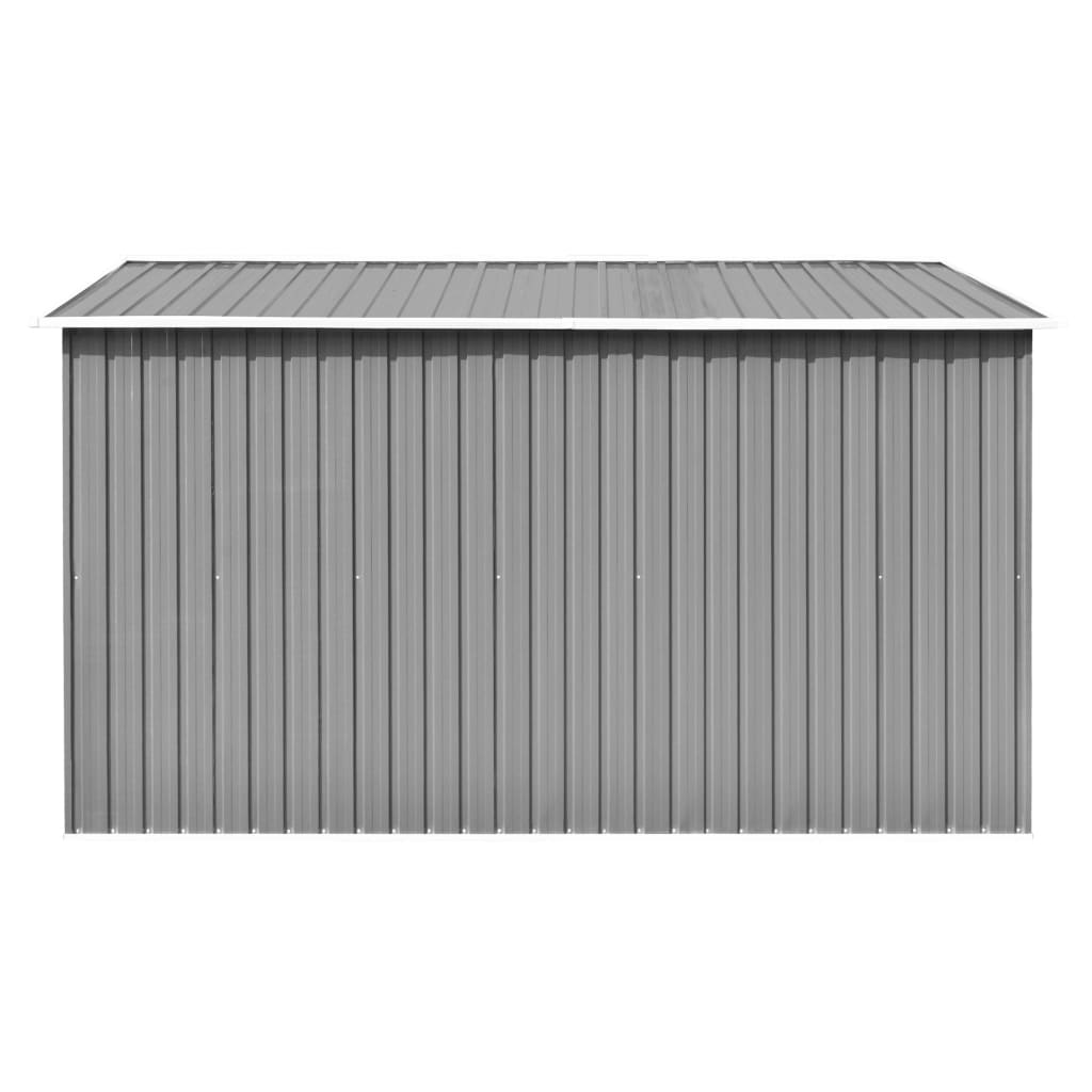 vidaXL Zahradní domek 257 x 298 x 178 cm kovový šedý