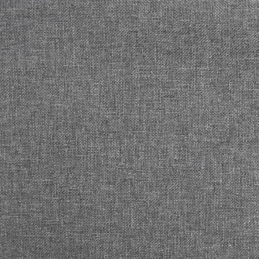 vidaXL Otočné jídelní židle 4 ks světle šedé textil