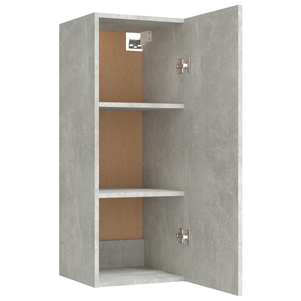 vidaXL Nástěnná skříňka betonově šedá 34,5x34x90 cm kompozitní dřevo