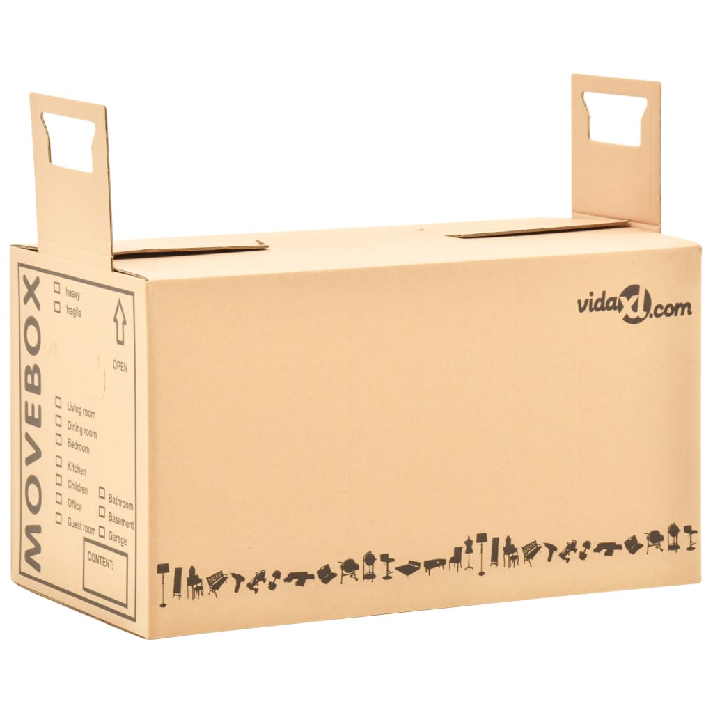 vidaXL Kartónové krabice na stěhování XXL 200 ks 60 x 33 x 34 cm