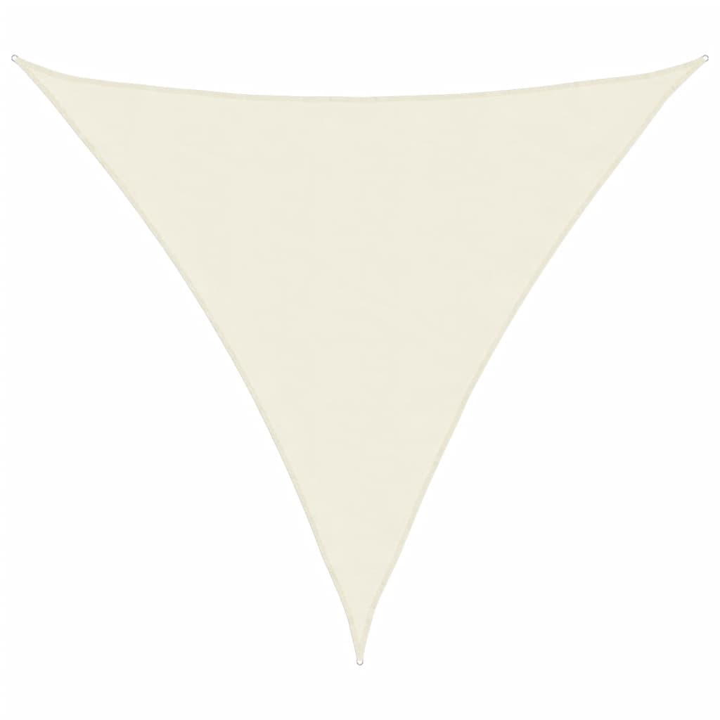 vidaXL Plachta proti slunci oxford, trojúhelník 3,6x3,6x3,6m krémová