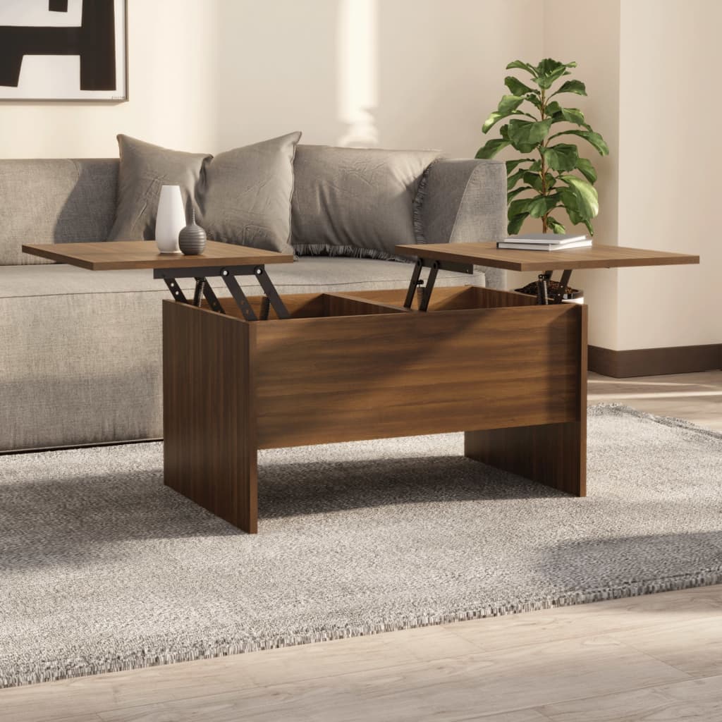 vidaXL Konferenční stolek hnědý dub 80 x 50 x 42,5 cm kompozitní dřevo