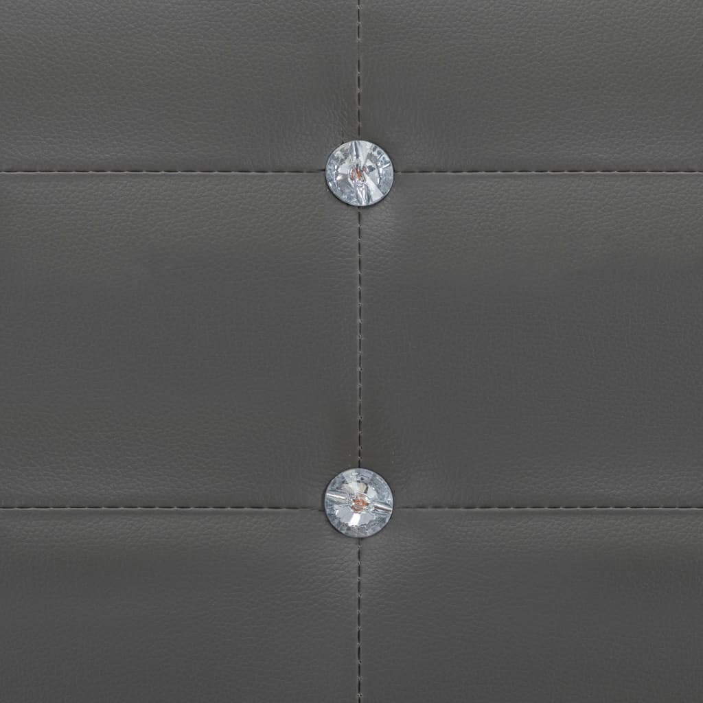 vidaXL Postel s matrací šedá umělá kůže 140 x 200 cm