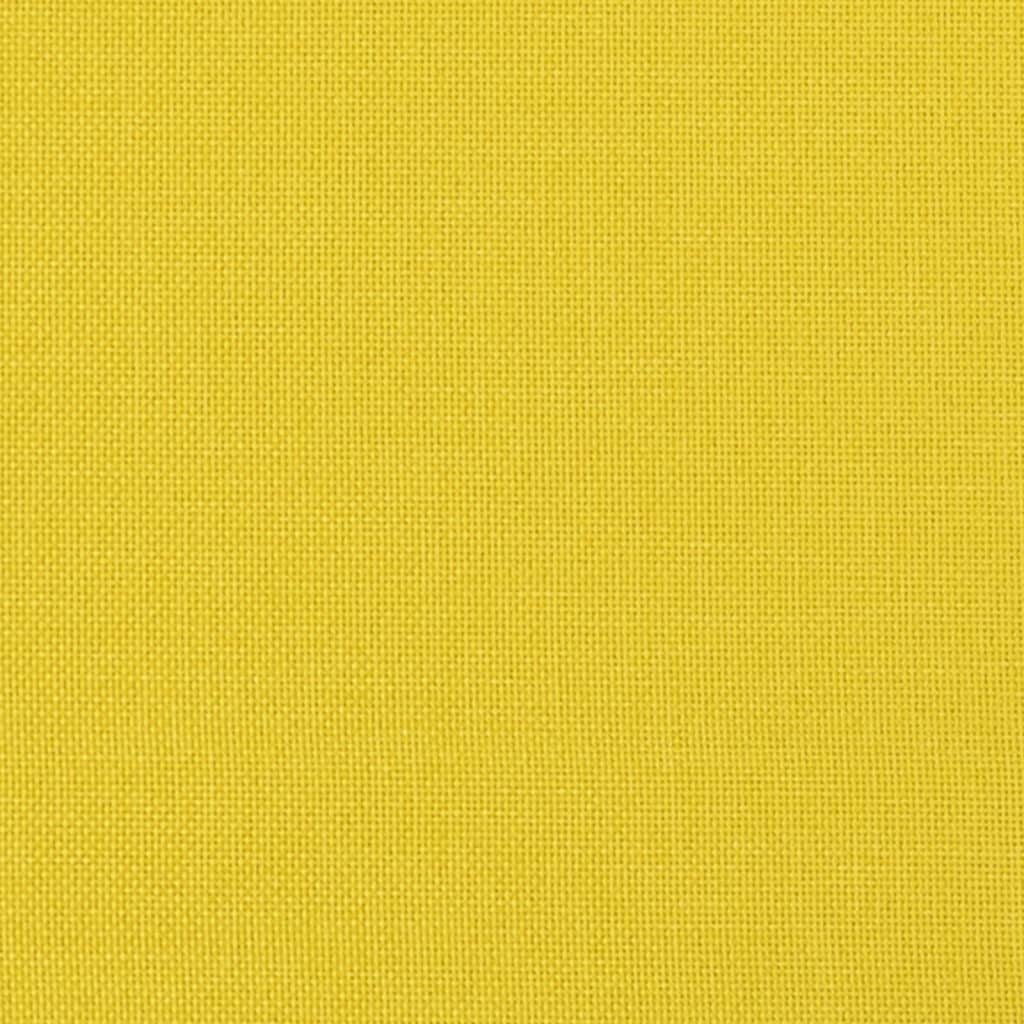 vidaXL Křeslo světle žluté 52 x 75 x 76 cm textil