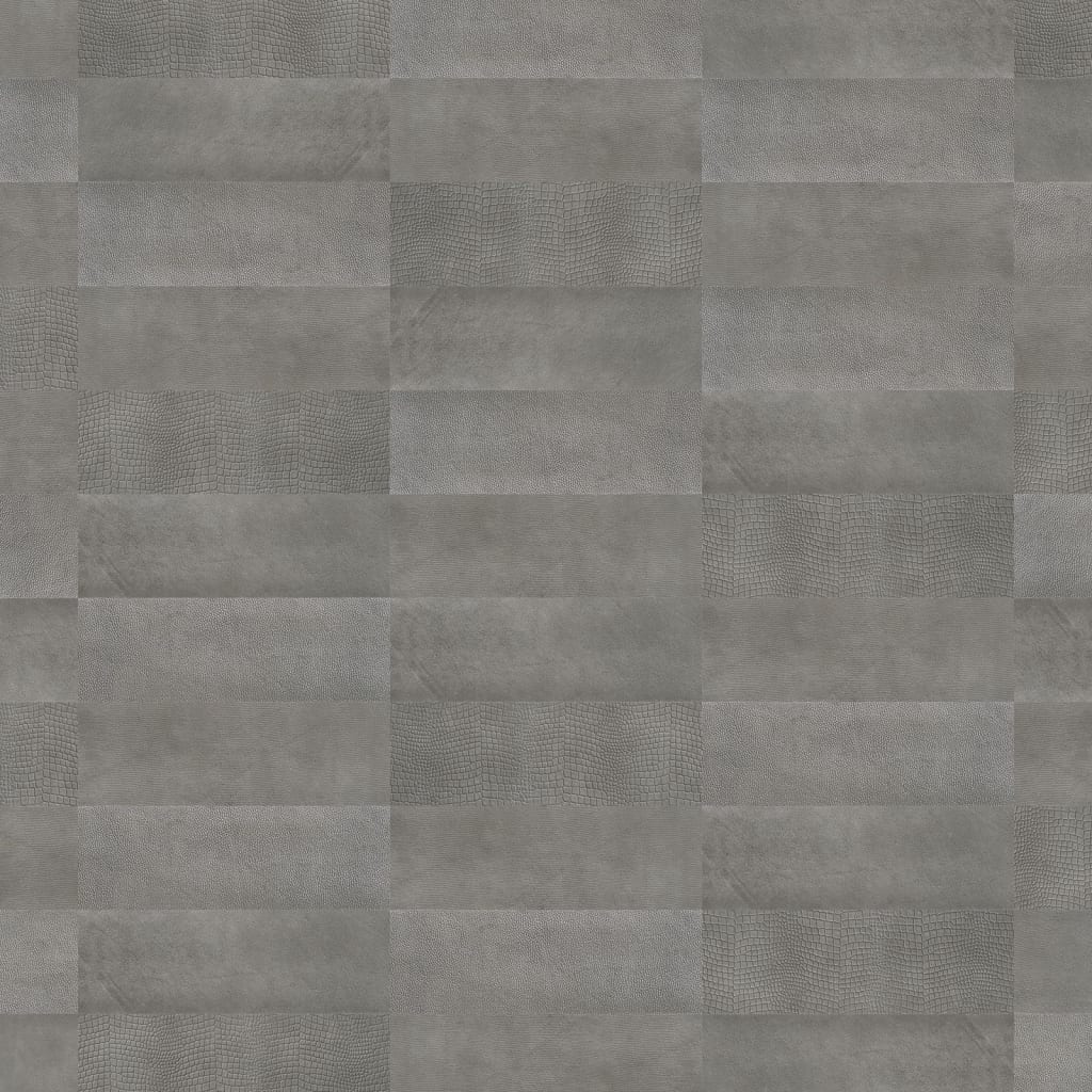 WallArt Kožené nástěnné panely Lyttelton bluish grey 16 ks