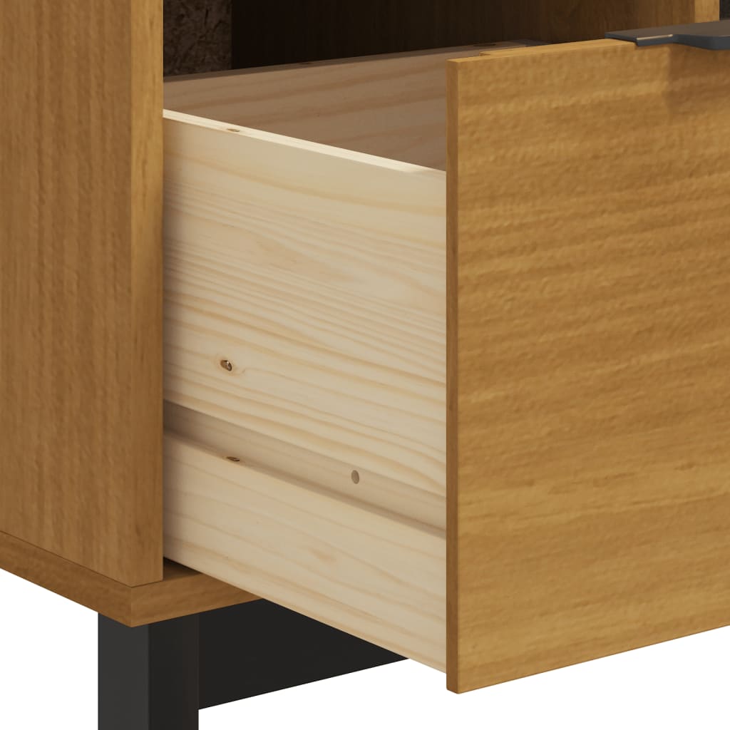 vidaXL Zásuvková komoda FLAM 110 x 40 x 80 cm masivní borové dřevo