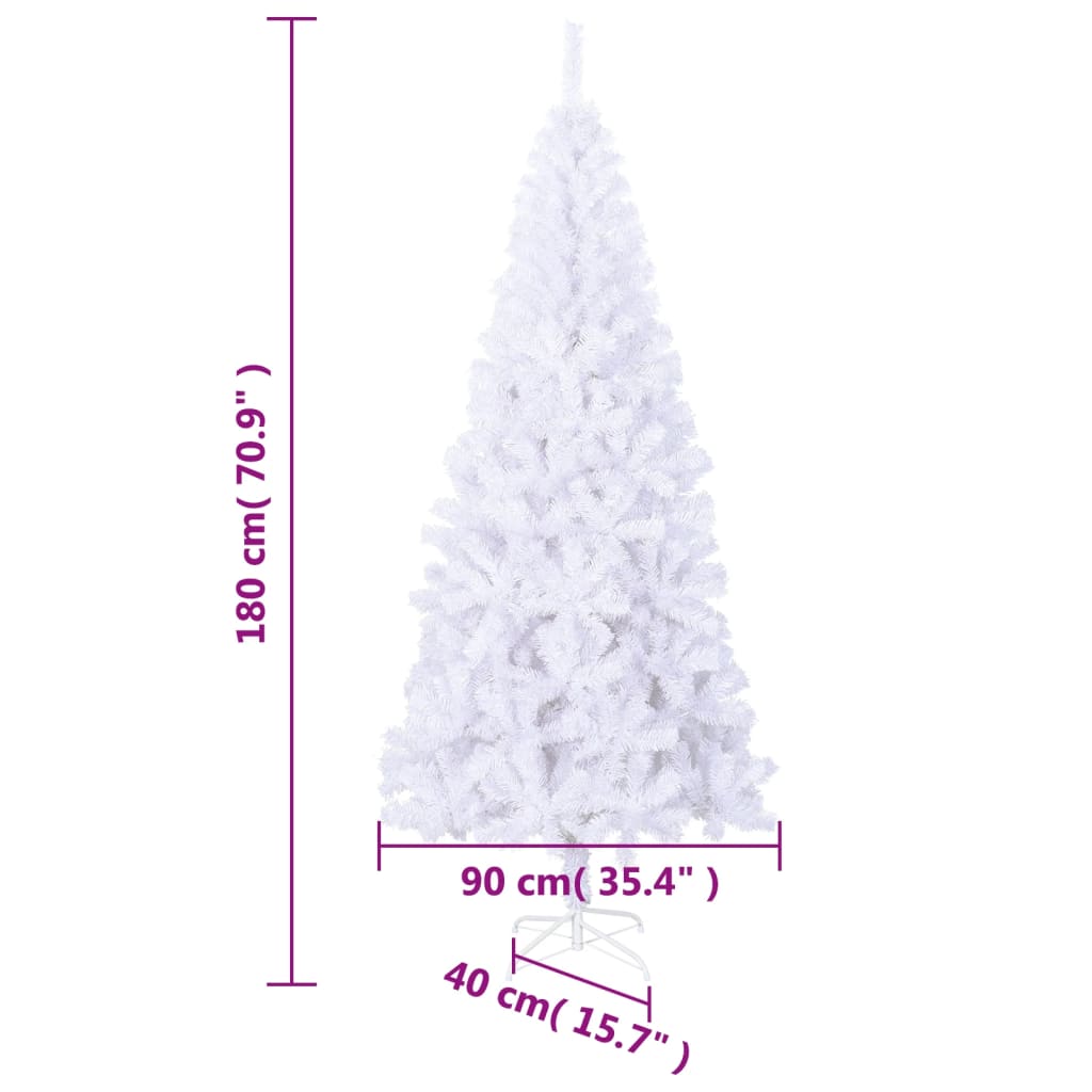 vidaXL Umělý vánoční stromek se stojanem 180 cm 620 větviček