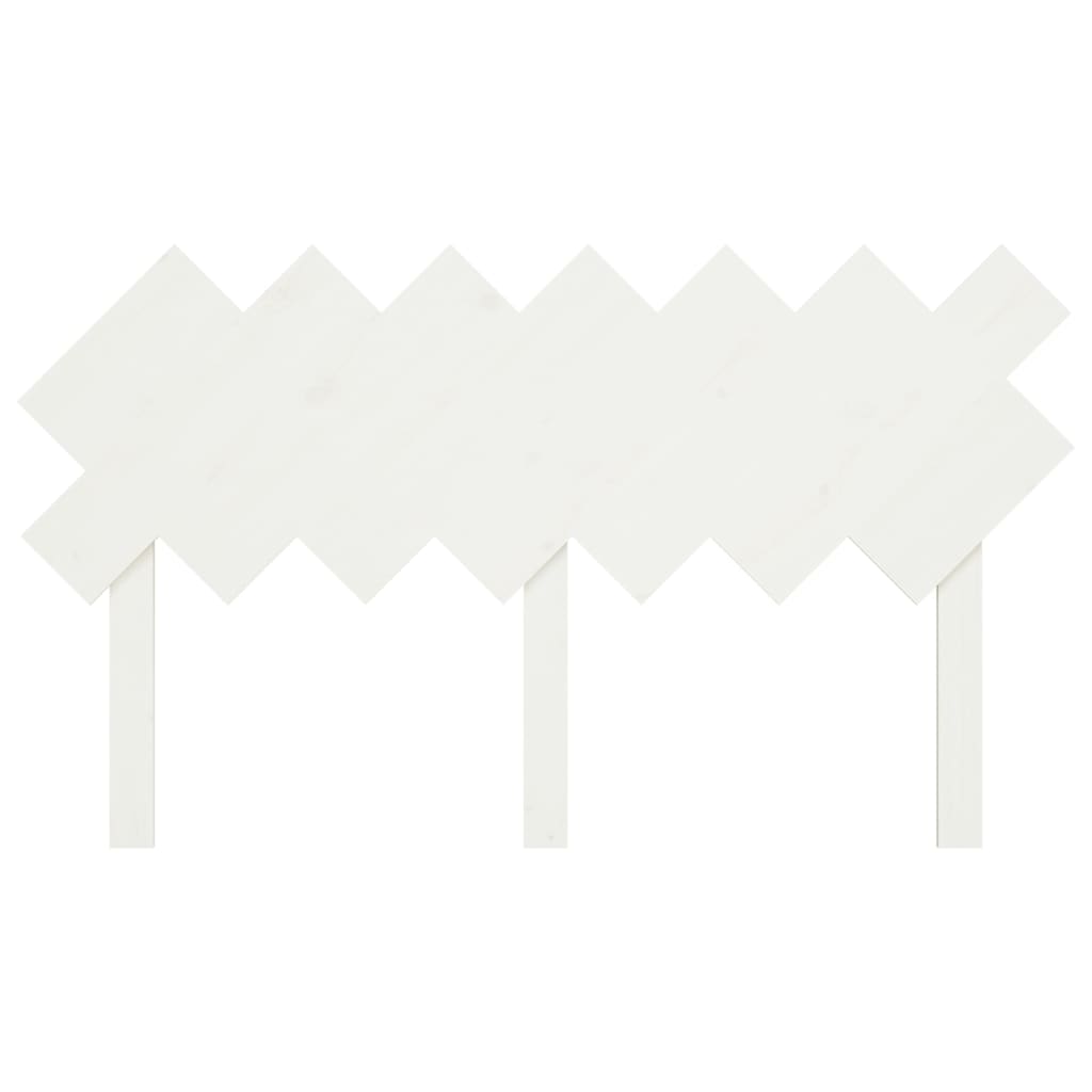 vidaXL Čelo postele bílé 141 x 3 x 80,5 cm masivní borovice