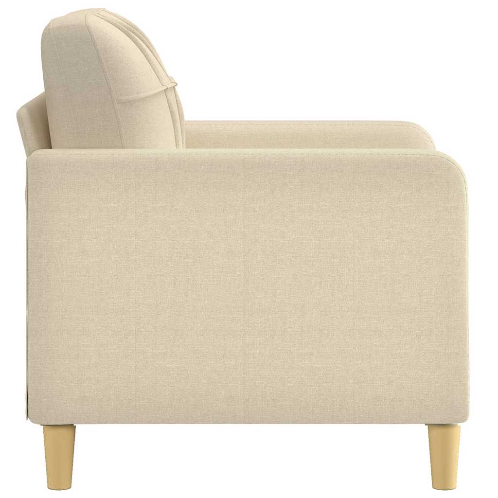 vidaXL Křeslo krémové 60 cm textil
