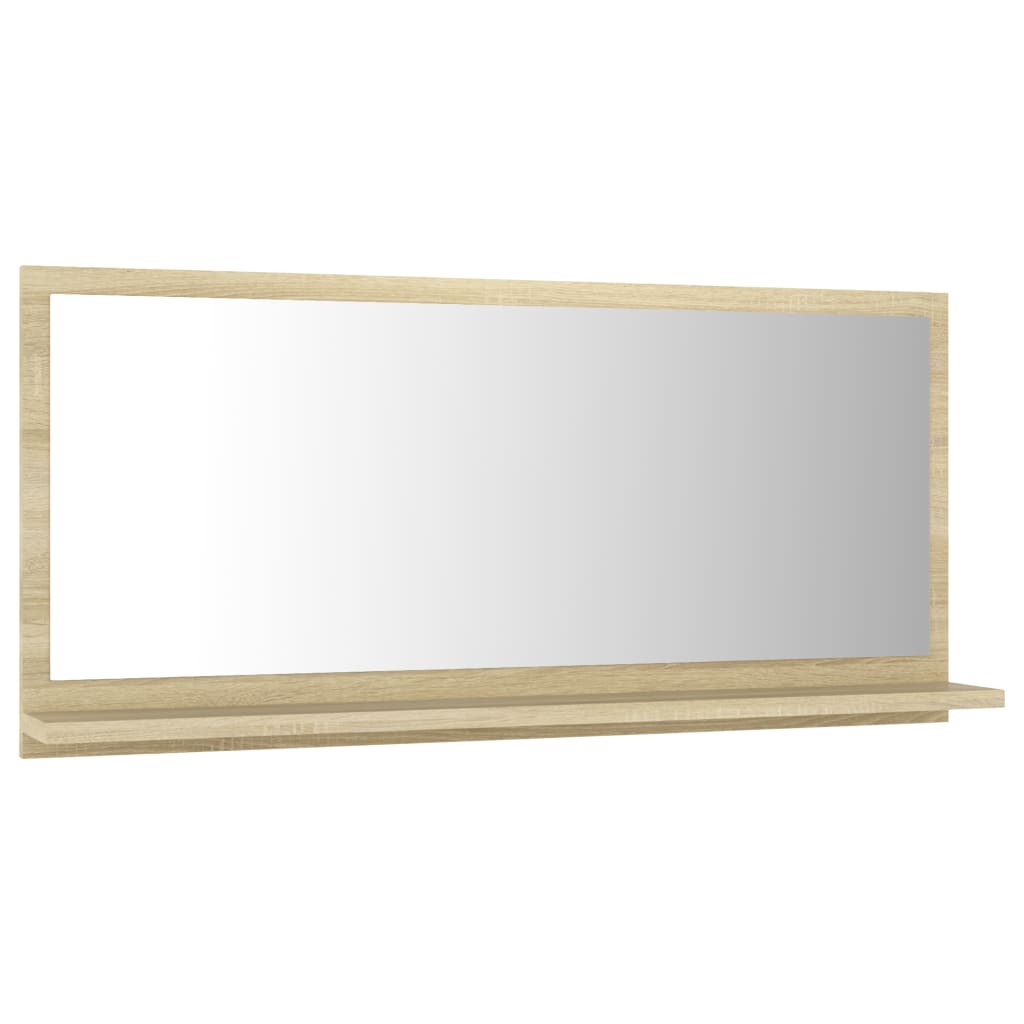 vidaXL Koupelnové zrcadlo dub sonoma 80 x 10,5 x 37 cm dřevotříska
