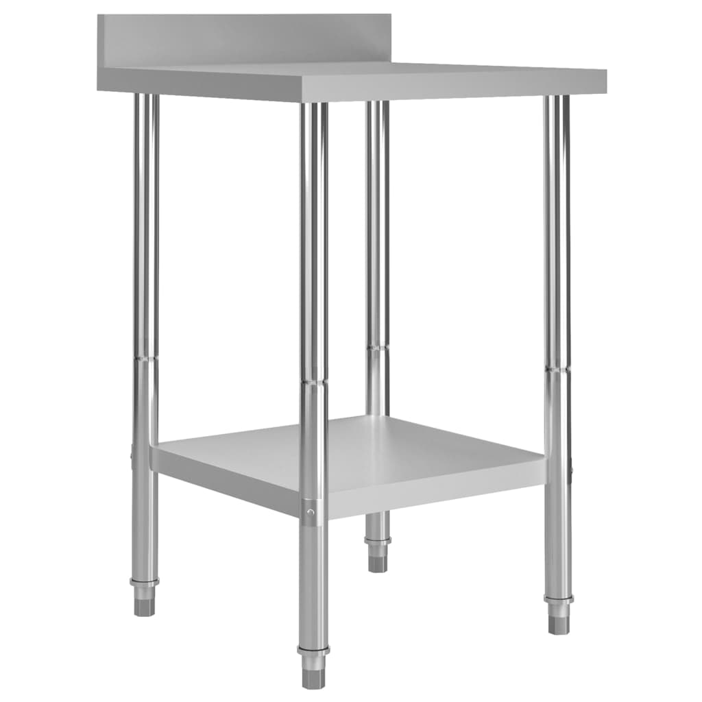 vidaXL Kuchyňský pracovní stůl přístěnný 60x60x93 cm nerezová ocel
